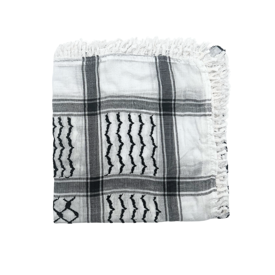 Authentic Palestinian Kufiya Scarf ( Premium edition )