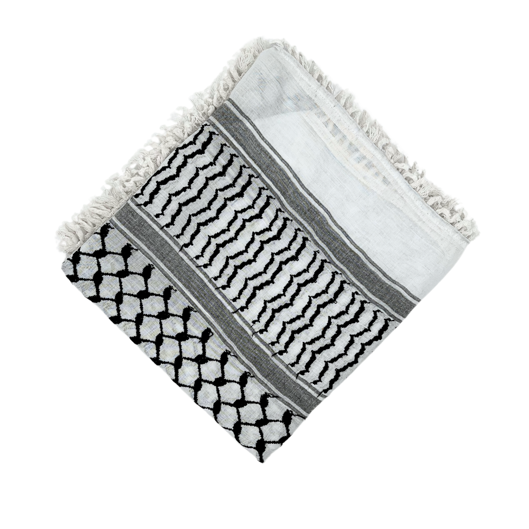 Authentic Palestinian Kufiya Scarf ( Premium edition )
