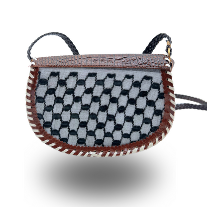 keffiyeh style shoulder purse bag