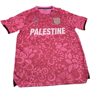 Pink Palestinian Soccer Jersey ( English )