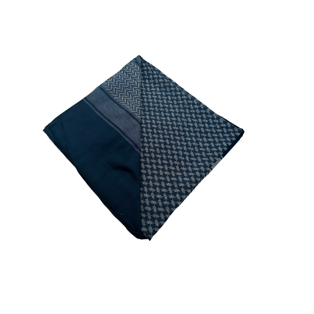 Grey & Blue Palestinian Keffiyeh Scarf