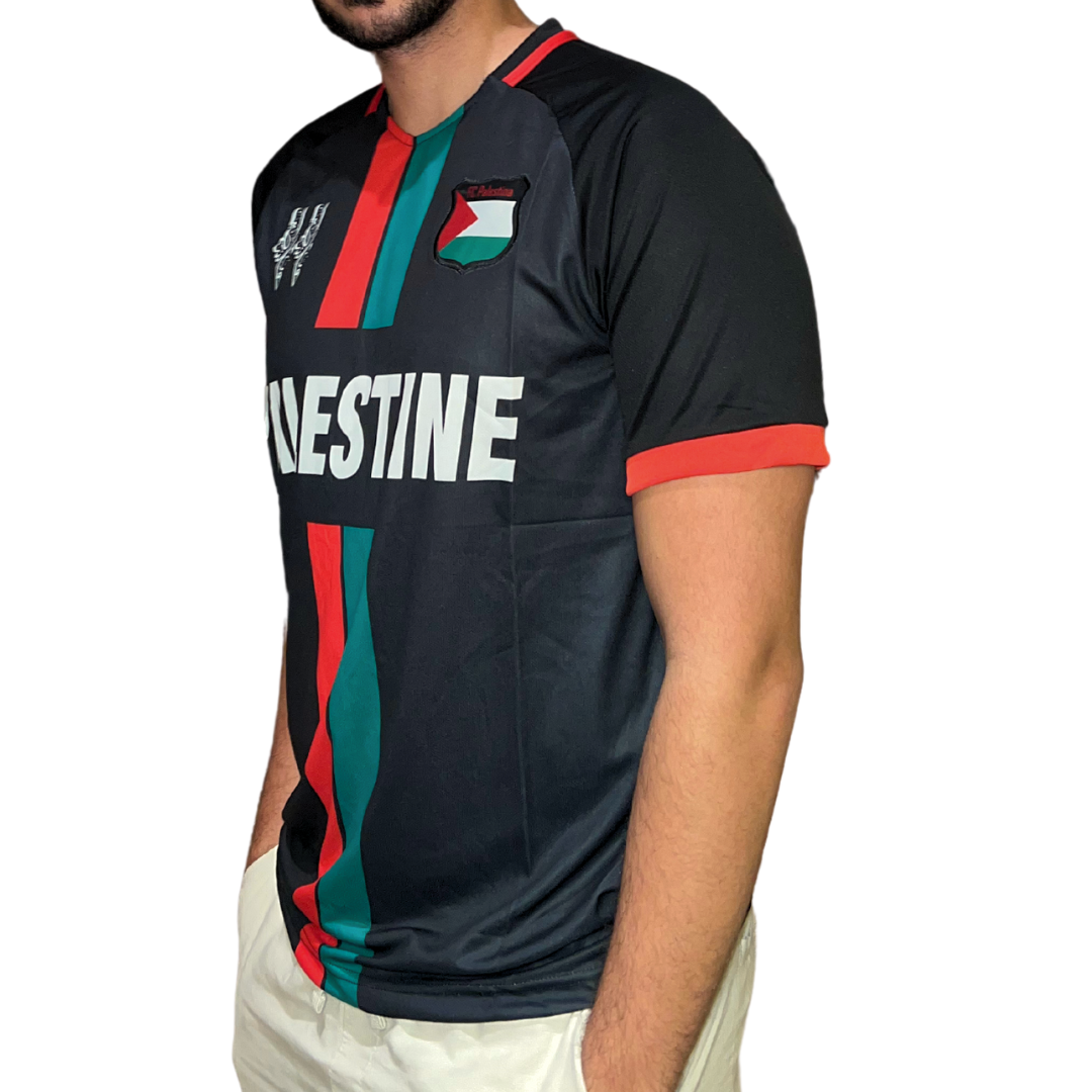 Black Palestinian Soccer Jersey