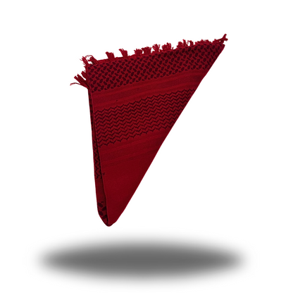 Bright Red Palestinian keffiyeh