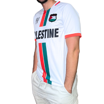 White Palestinian Soccer Jersey